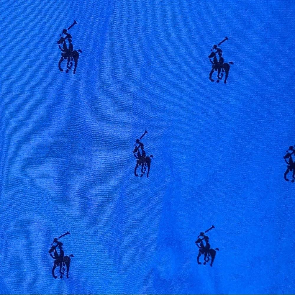 Polo Ralph Lauren Sleepwear Pajama Pants Mens Small S Navy All Over Pony Pockets - Picture 2 of 7